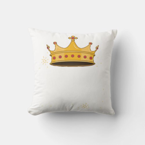 Cafeteria Royalty Lunch Lady Royal Crown School Mo Throw Pillow