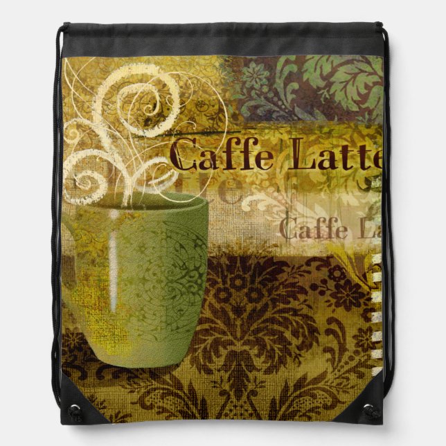 Caffe Latte Drawstring Bag (Front)