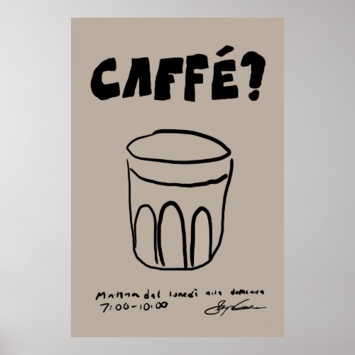 Caffe Poster