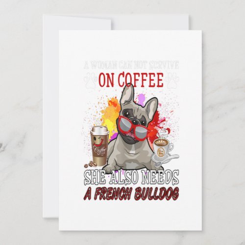 Caffee And Dog _ Coffee And French Bulldog Gift Announcement