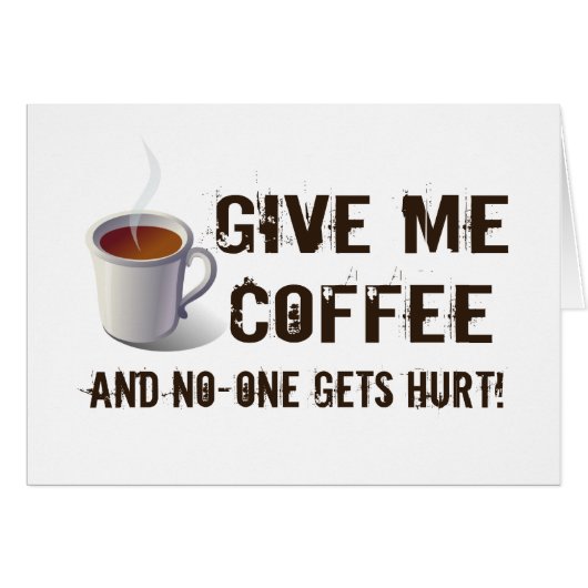 Caffein Deprivation Cards (Front Horizontal)