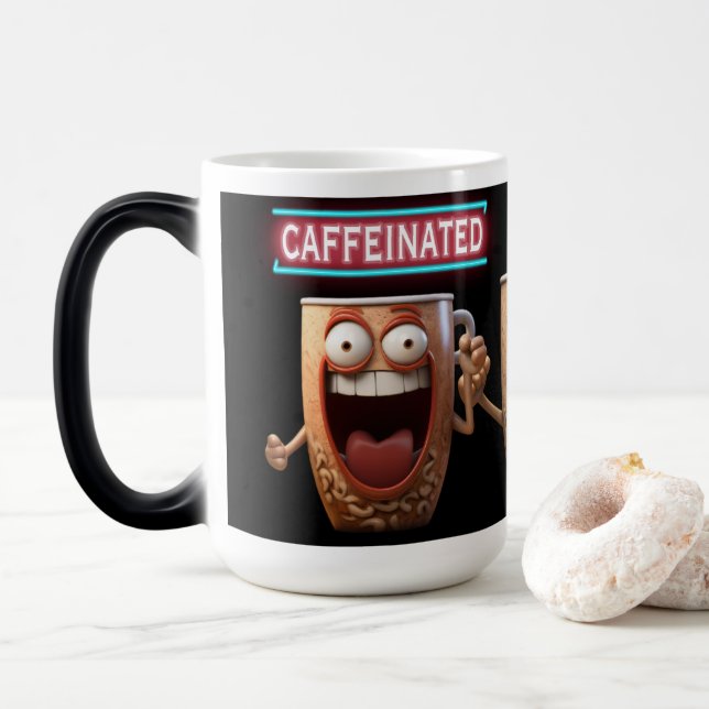 caffeinated color morph mug  (With Donut)
