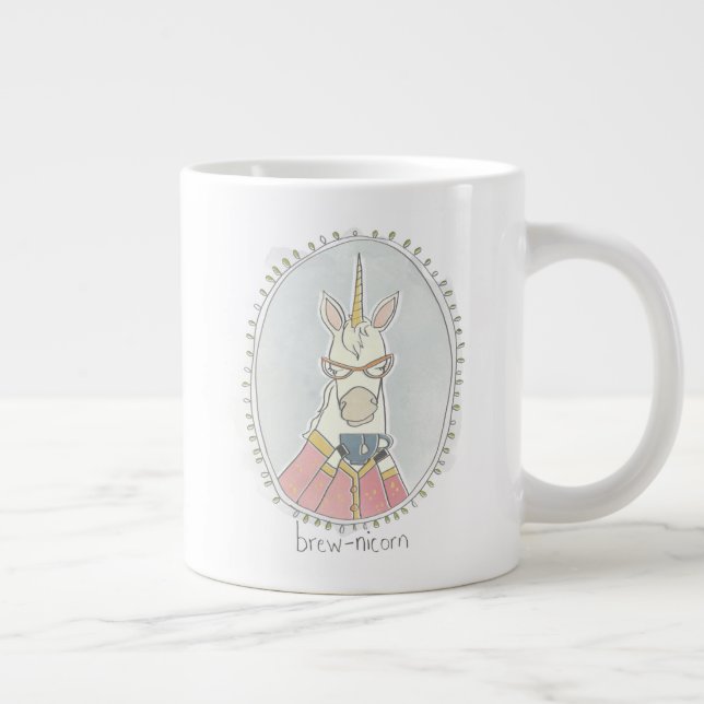 Caffeinated Cutie | Brew Unicorn Giant Coffee Mug (Right)