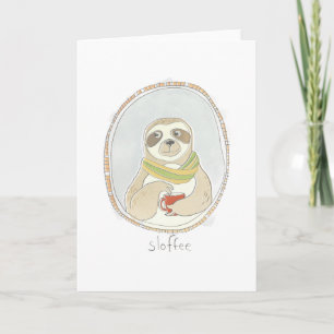 Caffeinated Cutie Sloffee Card