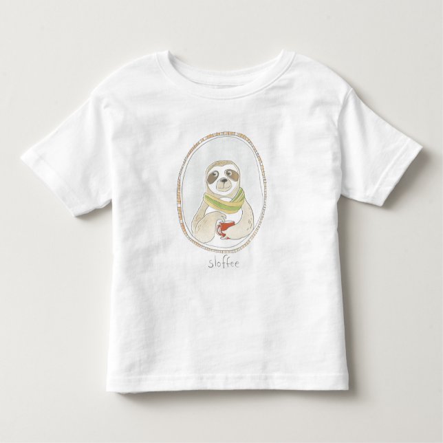Caffeinated Cutie | Sloffee Toddler T-shirt (Front)