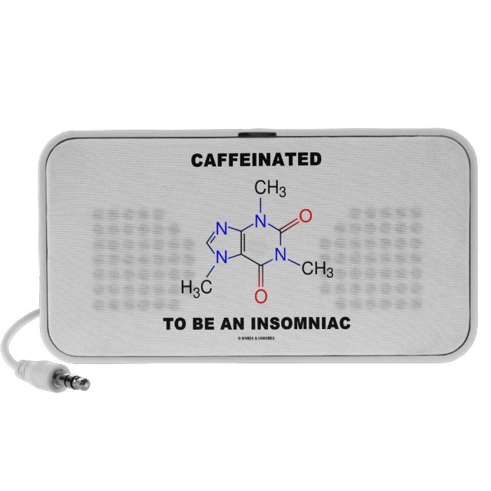 Caffeinated To Be An Insomniac (Caffeine Molecule) Speaker System