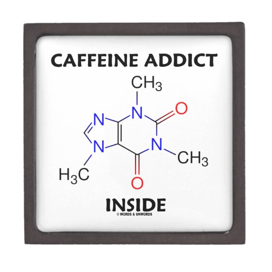 Caffeine Addict Inside (Caffeine Molecule) Gift Box