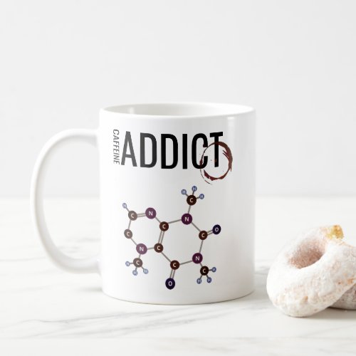 Caffeine Addict Molecular Structure Coffee Mug