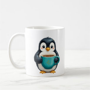 Caffeine and Chill with the Penguin Coffee Mug