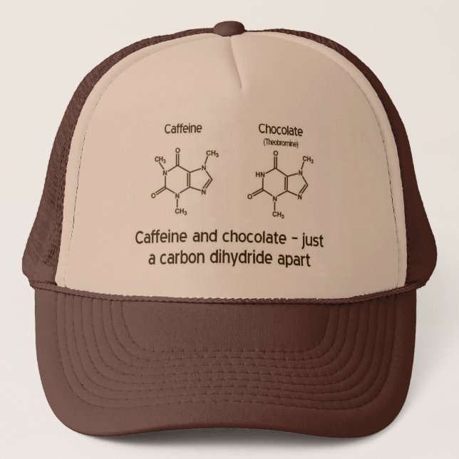 Caffeine and Chocolate Trucker Hat (Front)