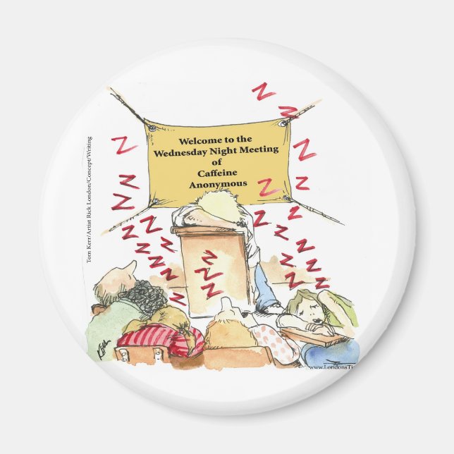 Caffeine Anonymous Funny Cards Tees Mugs & Gifts Magnet (Front)
