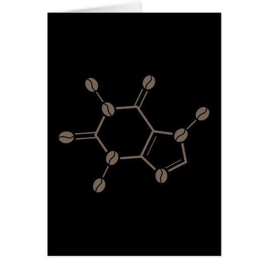 caffeine beans molecule cards (Front)