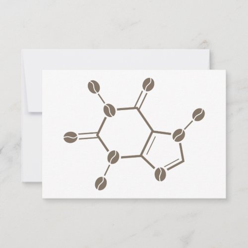 caffeine beans molecule invitation