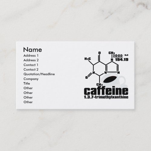 Caffeine Business Card