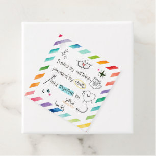 Caffeine Chaos Thank You autism SEN teacher SENCO Favor Tags