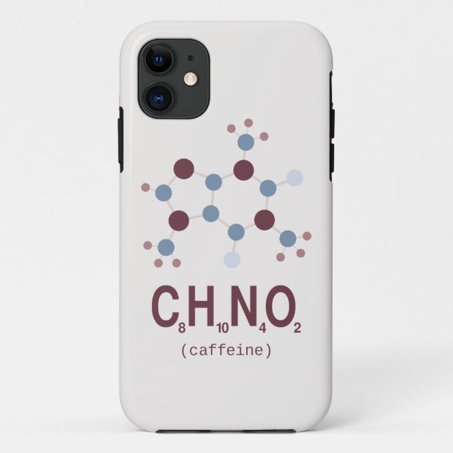 Caffeine Chemical Formula Case-Mate iPhone Case (Back)