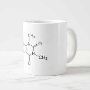 caffeine chemical formula coffee chemistry element large coffee mug