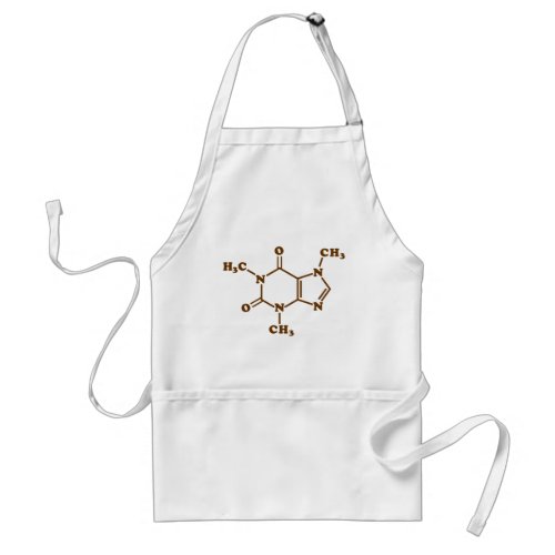 Caffeine Coffee Molecular Chemical Formula Adult Apron