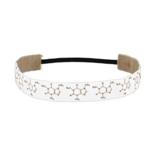 Caffeine Coffee Molecular Chemical Formula Athletic Headband