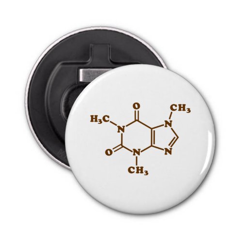 Caffeine Coffee Molecular Chemical Formula Bottle Opener