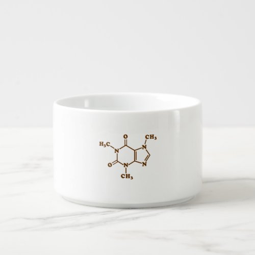 Caffeine Coffee Molecular Chemical Formula Bowl