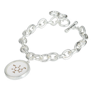 Caffeine Coffee Molecular Chemical Formula Bracelet