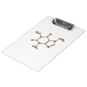 Caffeine Coffee Molecular Chemical Formula Clipboard
