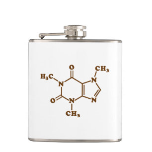 Caffeine Coffee Molecular Chemical Formula Flask