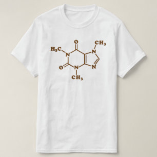 Caffeine Coffee Molecular Chemical Formula T-Shirt