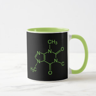 Caffeine Coffee Molecule Chemical Diagram Mug