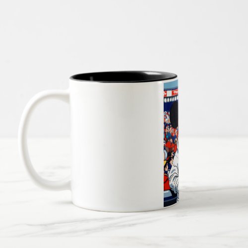 Caffeine Companion Sip and Spark Creativity Two_Tone Coffee Mug