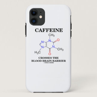 Caffeine Crosses The Blood Brain Barrier iPhone 11 Case