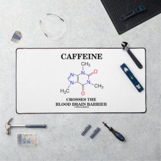 Caffeine Crosses The Blood Brain Barrier Desk Mat