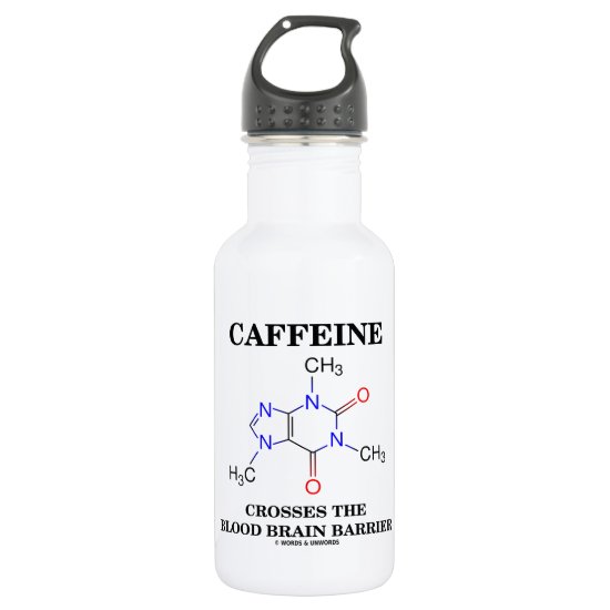 Caffeine Crosses The Blood Brain Barrier Water Bottle