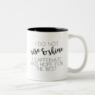 Caffeine & Hope Two-Tone Coffee Mug