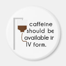 caffeine in IV, nurse humor