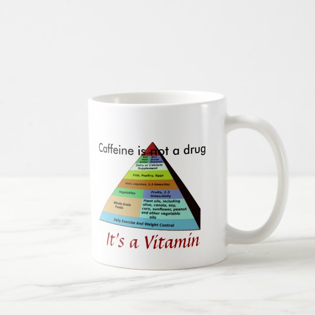 Caffeine is not a drug coffee mug (Right)