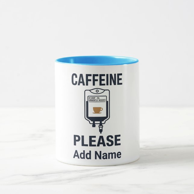 Caffeine IV Please · Nurse Humor Mug (Center)