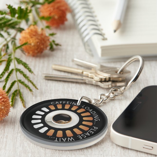 Caffeine loading keychain (Front Right)