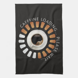 Caffeine loading kitchen towel