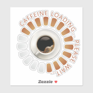 Caffeine loading sticker