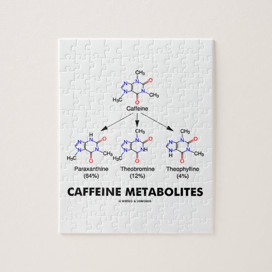 Caffeine Metabolites (Caffeine Molecule Chemistry) Jigsaw Puzzle