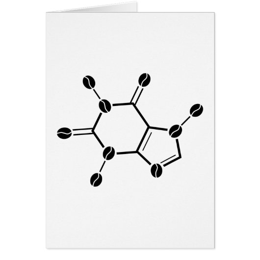 caffeine molecular beans cards (Front)