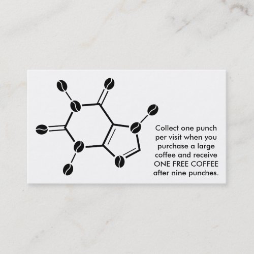 caffeine molecular beans loyalty card