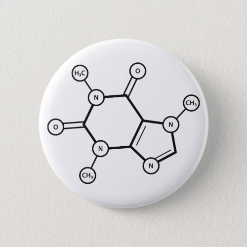 caffeine molecular structure button