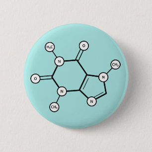 caffeine molecular structure button