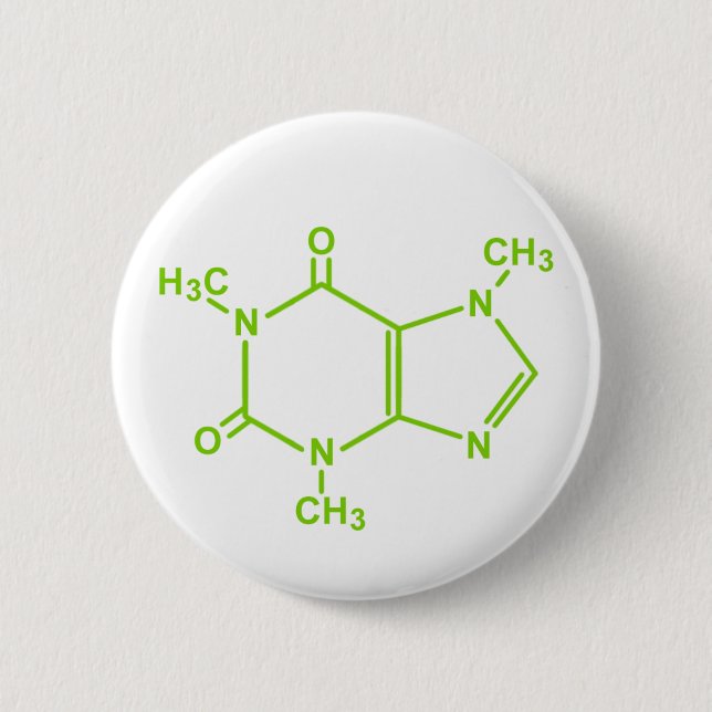 Caffeine Molecule Button (Front)