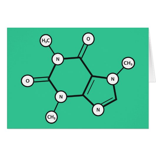 caffeine molecule cards (Front Horizontal)