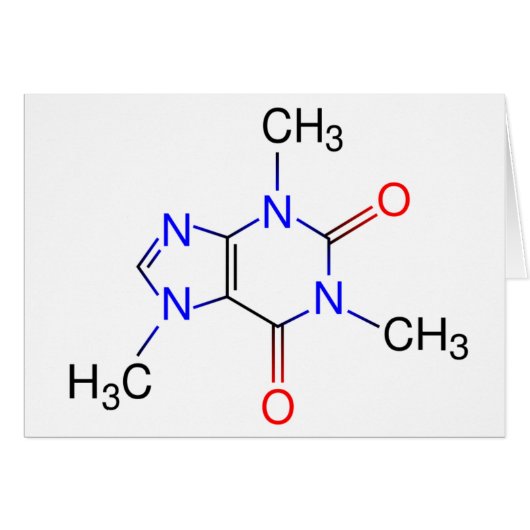 Caffeine Molecule Cards (Front Horizontal)