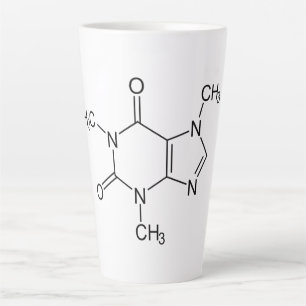 Caffeine Molecule Chemistry Coffee Atoms Latte Mug
